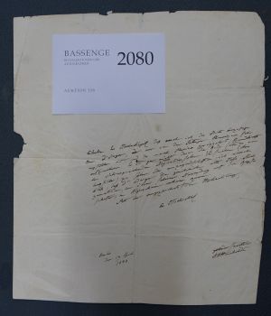 Lot 2080, Auction  118, Humboldt, Alexander von, Brief 1843