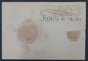 Lot 2123, Auction  118, Dänische Könige, 7 ausgeschnittene Signaturen und papiergedeckte Siegel