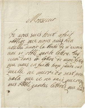 Lot 2134, Auction  118, Ernst August, Kurfürst von Hannover, Eigenhänd. Brief 1687