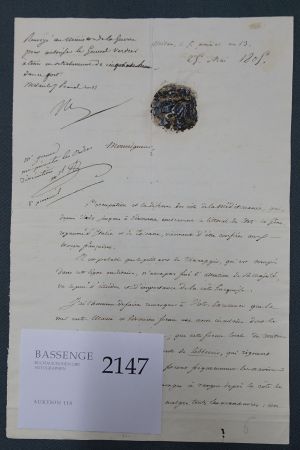 Lot 2147, Auction  118, Napoleon I. Bonaparte, Randnotiz 1805