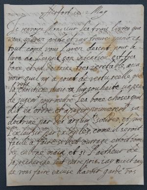 Lot 2159, Auction  118, Elisabeth, Prinzessin von der Pfalz, Eigenhändiger Brief