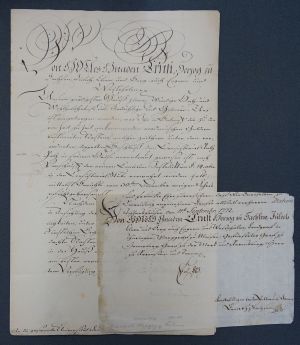 Lot 2165, Auction  118, Ernst II., Herzog von Sachsen-Gotha-Altenburg, Brief an die Universität Jena
