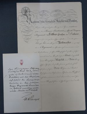 Lot 2176, Auction  118, Wilhelm I., Deutscher Kaiser, Urkunde 1858