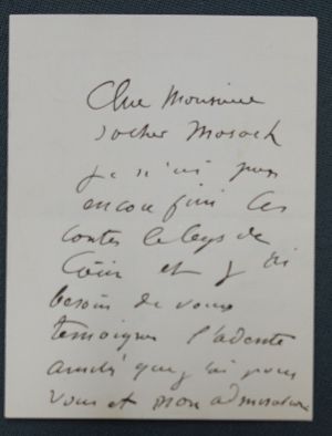 Lot 2200, Auction  118, Rodin, Auguste, Brief an Sacher-Masoch