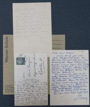 Lot 2202, Auction  118, Scholz, Werner, 3 Postkarten