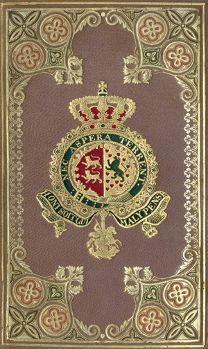 Lot 2325, Auction  118, Drei Wappeneinbände in hellgrauem geglätteten Maroquin, aus der Bibliothek von Herzog Wilhelm von Braunschweig