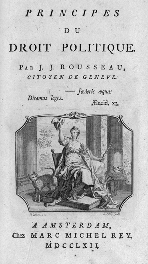 Lot 2446, Auction  118, Rousseau, Jean-Jacques, Principes du droit politique