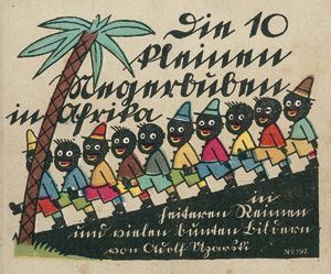 Lot 2540, Auction  118, Uzarski, Adolf, Die 10 kleinen Negerbuben in Afrika