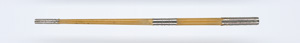 Lot 2613, Auction  118, Blackburn, Albert, Leicht konischer lackierter Hellholzstab mit drei reich ziselierten und gravierten Silberbeschlägen