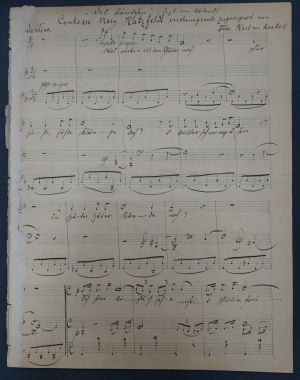 Lot 2803, Auction  118, Kaskel, Karl von, Musikmanuskript 1892