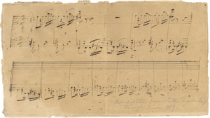 Lot 2817, Auction  118, Liszt, Franz, Musikmanuskript