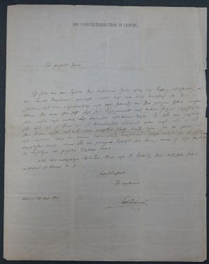 Lot 2840, Auction  118, Reinecke, Carl, Brief 1861