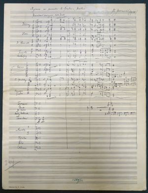 Lot 2897, Auction  118, Jeremias, Otakar, Musikmanuskript 1938