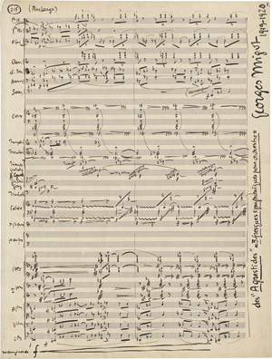 Lot 2909, Auction  118, Migot, Georges, Musikmanuskript 1920