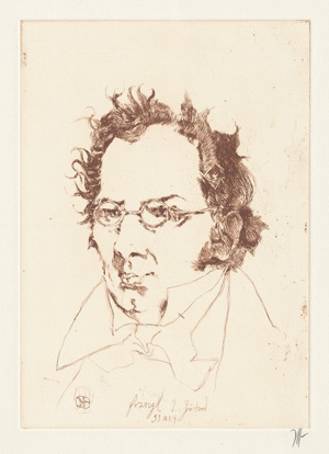 Lot 2943, Auction  118, Janssen, Horst und Schubert, Franz, "Franzl". Porträt Franz Schubert