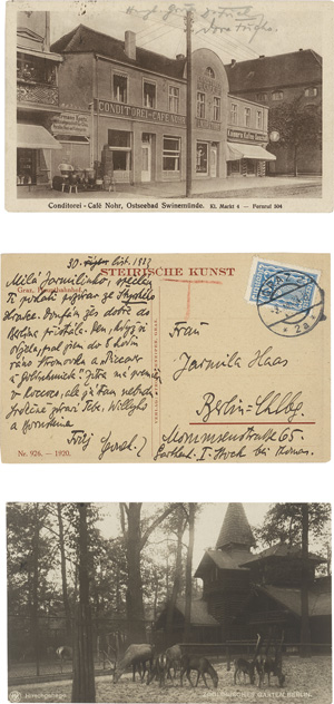 Lot 3010, Auction  118, Kisch, Egon Erwin, 3 eigenhändige Postkarten an Willy Haas und Jarmila Haasová 