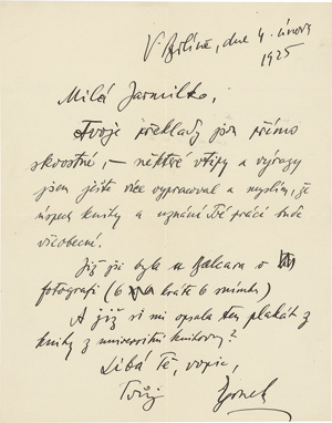 Lot 3022, Auction  118, Kisch, Egon Erwin, Eigenhändiger Brief. Berlin,  4. Februar 1925