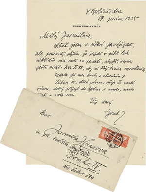 Lot 3026, Auction  118, Kisch, Egon Erwin, Eigenhändiger Brief. Berlin, 17. Dezember 1925 