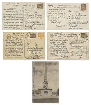 Lot 3028, Auction  118, Kisch, Egon Erwin, 5 eigenhändige Postkarten des Jahres 1925