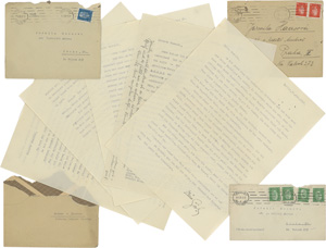 Lot 3039, Auction  118, Lyner, Gisela und Kisch, Egon Erwin, Eigenhändiger Brief. Berlin 1928