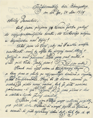 Lot 3043, Auction  118, Kisch, Egon Erwin, Eigenhändiger Brief. Teufelsmühle, 24. Mai 1929.