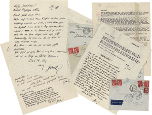 Lot 3085, Auction  118, Kisch, Egon Erwin, 5 (3 eigenhändige) Briefe an Jarmila Haasová aus dem Exil in Versailles 
