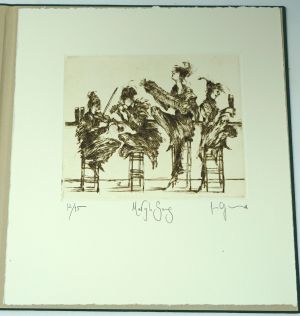 Los 3288 - Degenhardt, Gertrude - Fiddle & Pint (mit Original-Bleistiftzeichnung) - 2 - thumb
