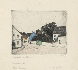 Lot 3304, Auction  118, Olbricht, Alexander, Radierungen (Oberweimar)