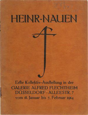 Lot 3365, Auction  118, Nauen, Heinrich, Erste Kollektiv-Ausstellung in der Galerie Alfred Flechtheim