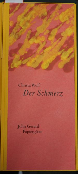 Lot 3391, Auction  118, Wolf, Christa und Gerard, John - Illustr., Der Schmerz