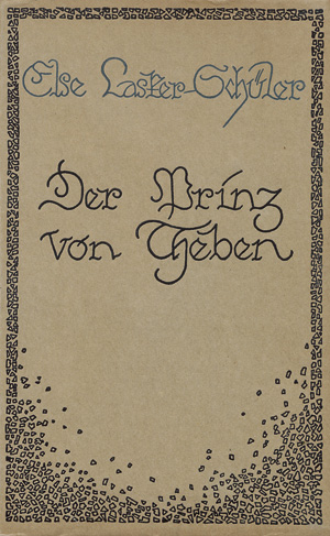 Lot 3585, Auction  118, Lasker-Schüler, Else, Der Prinz von Theben