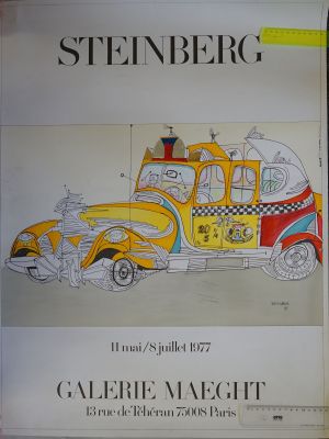 Lot 3770, Auction  118, Steinberg, Saul, Plakat Galerie Maeght Mai-Juli 1977