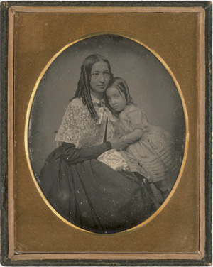 Lot 4026, Auction  118, Daguerreotypes, Portrait of a mother and daughter