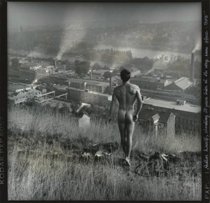 Lot 4309, Auction  118, Saudek, Jan, Author himself, standing 25 years later at the very same place:1985