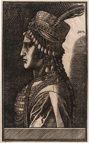 Lot 5115, Auction  118, Lorch, Melchior, Sultana: Eine türkische Frau mit reichverzierter Kopfbedeckung