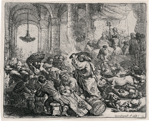 Lot 5148, Auction  118, Rembrandt Harmensz. van Rijn, Christus die Händler aus dem Tempel treibend