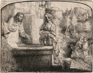 Lot 5149, Auction  118, Rembrandt Harmensz. van Rijn, Christus und die Samariterin, Querformat