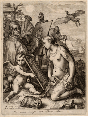 Lot 5168, Auction  118, Saenredam, Jan, Der Maler, oder: Allegorie der Liebe, des Sehens und der Kunst