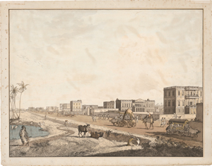 Lot 5215, Auction  118, Daniell, Thomas, The New Buildings at Chouringhee