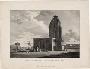 Lot 5216, Auction  118, Daniell, Thomas - nach, Die Große Pagode in Tanjore; Ein Hindu-Tempel in Bahar