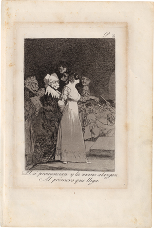 Lot 5234, Auction  118, Goya, Francisco de, El si pronuncian y la mano alargan al primero que ilega