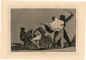 Lot 5242, Auction  118, Goya, Francisco de, Disparate Conocido (Que Guerrero!). 
