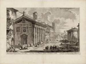 Lot 5262, Auction  118, Piranesi, Giovanni Battista, Veduta del Tempio della Fortuna virile