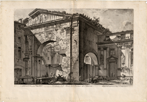 Lot 5265, Auction  118, Piranesi, Giovanni Battista, Veduta dell'Atrio del Portico di Ottavia