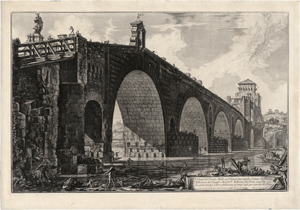 Lot 5266, Auction  118, Piranesi, Giovanni Battista, Veduta del Ponte Molle sul Tevere