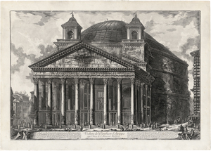 Lot 5572, Auction  118, Piranesi, Giovanni Battista, Veduta del Pantheon d'Agrippa