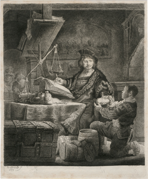 Lot 5596, Auction  118, Rembrandt Harmensz. van Rijn - nach, Jan Uytenbogaert, der Goldwäger
