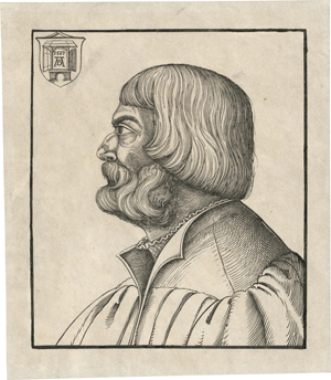 Lot 5607, Auction  118, Schön, Erhard, Bildnis Albrecht Dürer im Profil