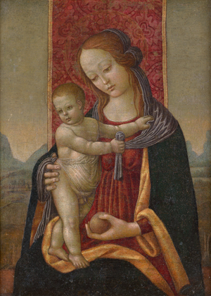 Los 6003 - Sellaio, Arcangelo di Jacopo del - zugeschrieben - Madonna mit Kind und Apfel - 0 - thumb
