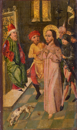 Los 6004 - Oberrheinisch - um 1480. Die Dornenkrönung; Christus vor Kaiphas - 1 - thumb